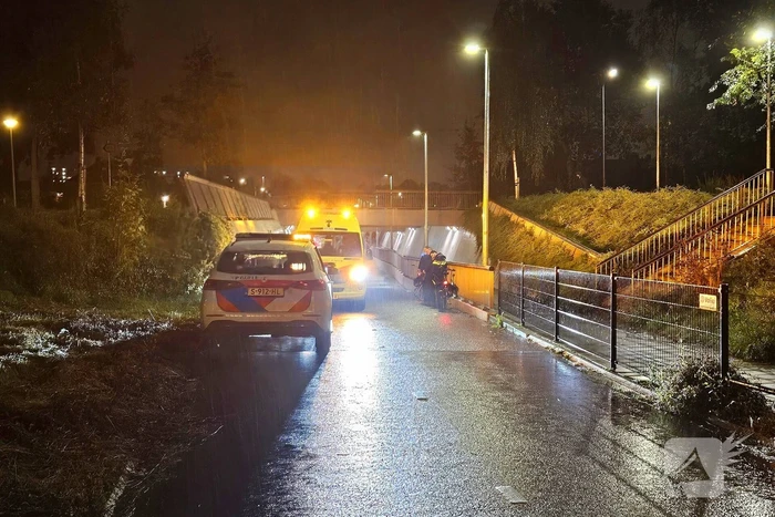 Fietser gewond na val in fietstunnel