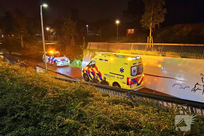 Fietser gewond na val in fietstunnel
