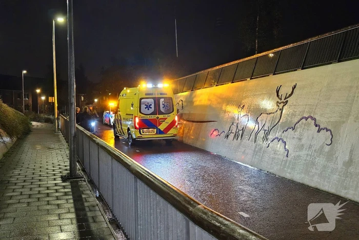 Fietser gewond na val in fietstunnel