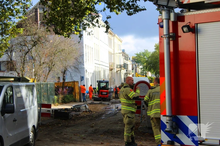 Gasleiding geraakt bij werkzaamheden