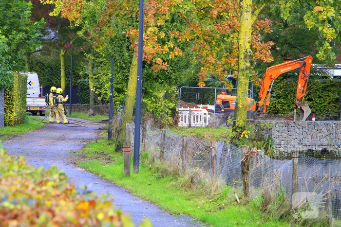 Straat is afgezet door gaslekkage
