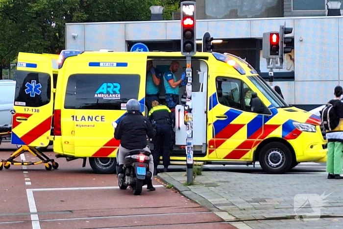 Scooterrijder onderuit door ongeval