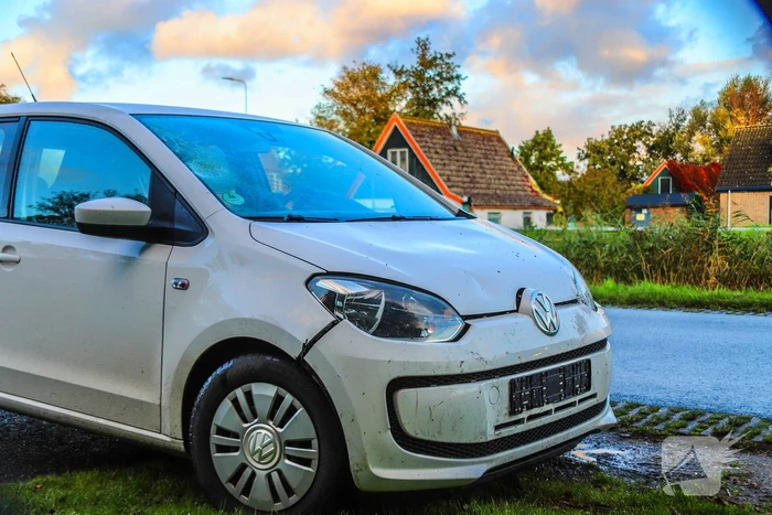 Fietser geschept door automobilist