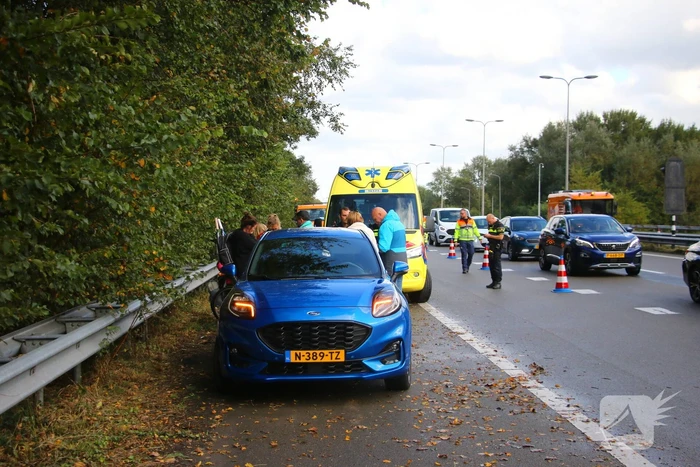 Flinke schade en vertraging na kop-staartaanrijding