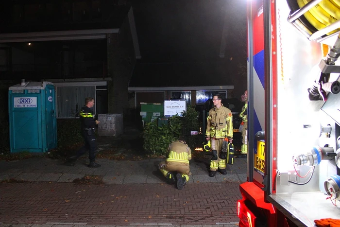Vuurwerk zorgt voor rookontwikkeling in bouwkeet
