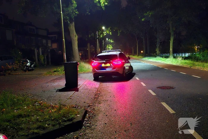 Dronken scooterrijder komt ten val