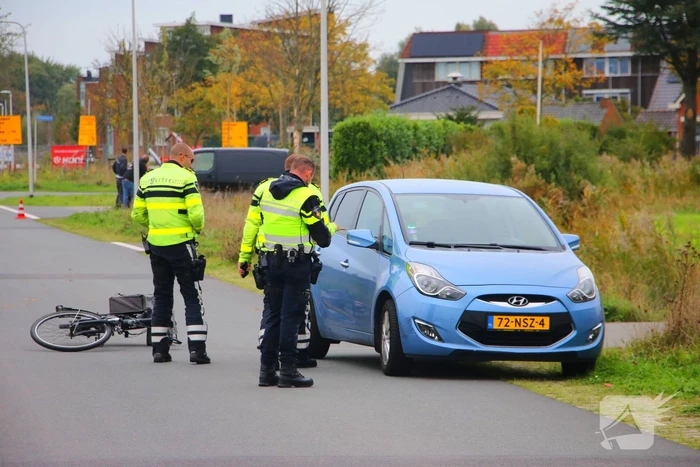 Fietser gewond bij aanrijding met auto