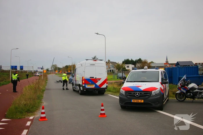 Fietser gewond bij aanrijding met auto