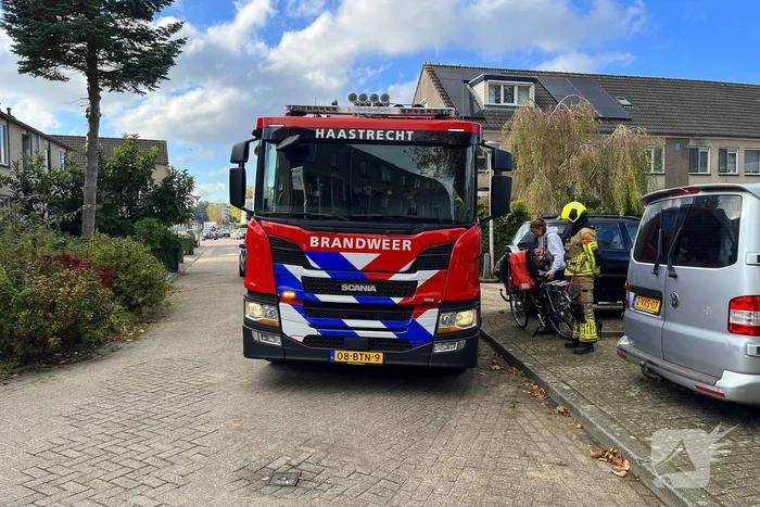 Gasleiding geraakt tijdens werkzaamheden