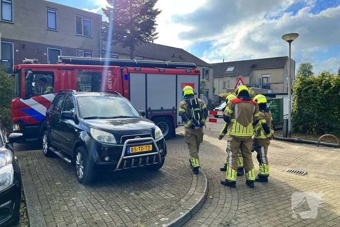 Gasleiding geraakt tijdens werkzaamheden