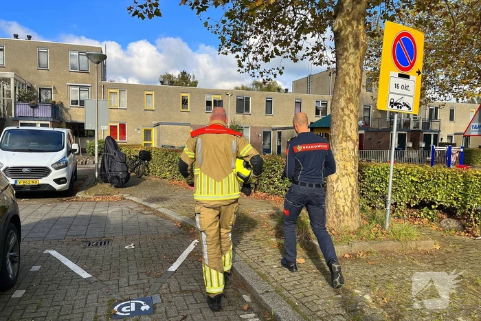 Gasleiding geraakt tijdens werkzaamheden