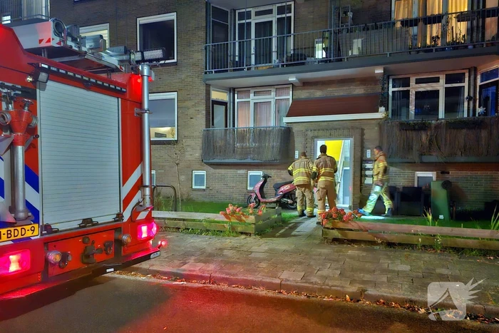 Scooter in berging zorgt voor stankoverlast