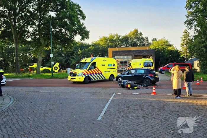 Motorrijder ernstig gewond bij ongeval met auto