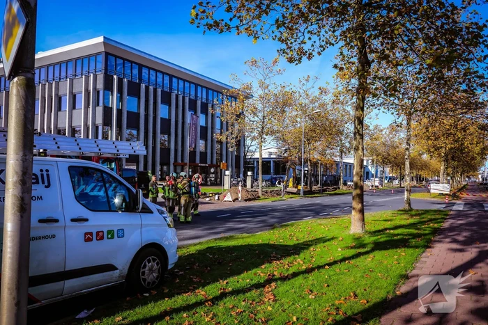 Weg afgesloten vanwege gaslekkage