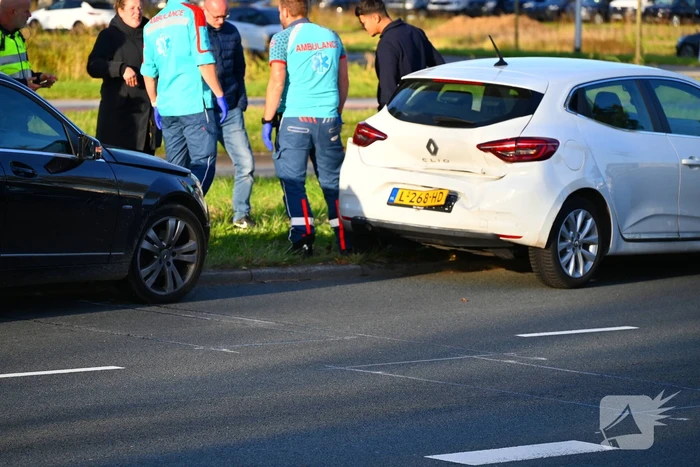 Drie voertuigen beschadigd bij kettingbotsing