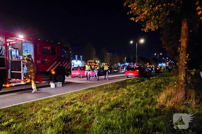 Brandweer oefent ernstig ongeval op provinciale weg