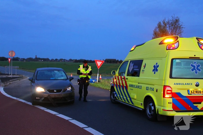 Veel schade bij aanrijding met brommer