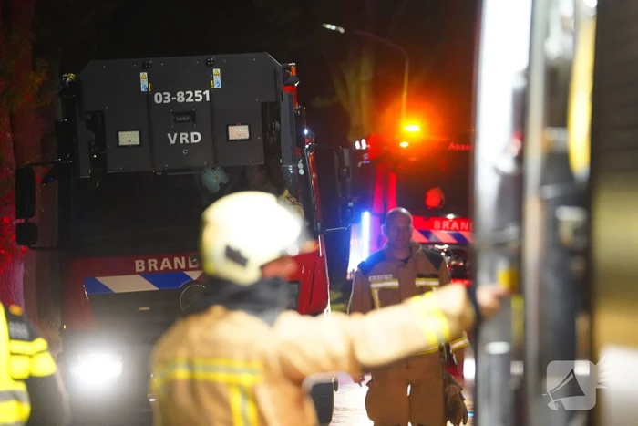 Uitslaande brand in leegstaande woning