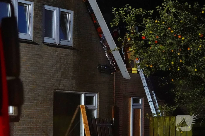 Uitslaande brand in leegstaande woning