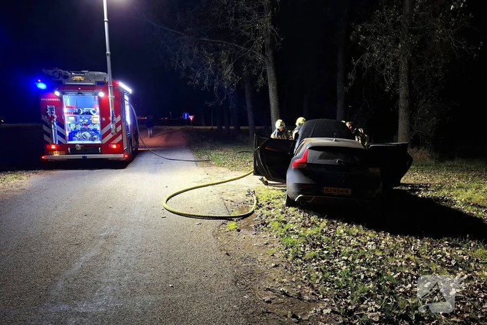 Auto flink beschadigd door brand