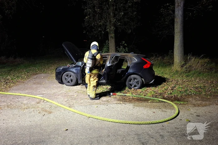 Auto flink beschadigd door brand
