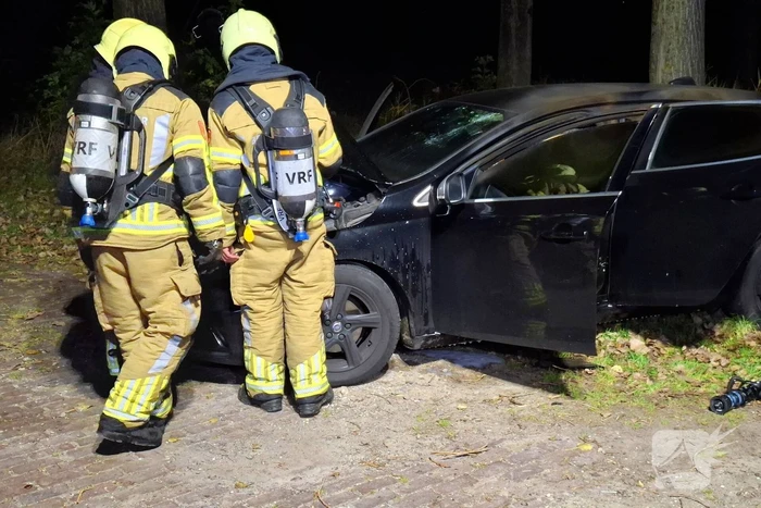 Auto flink beschadigd door brand