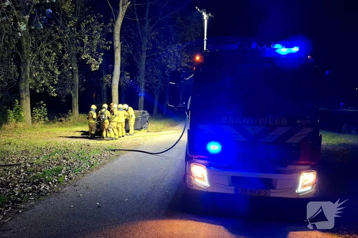 Auto flink beschadigd door brand