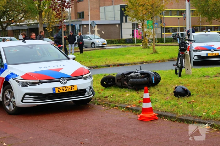 Scooterrijder gewond na achtervolging