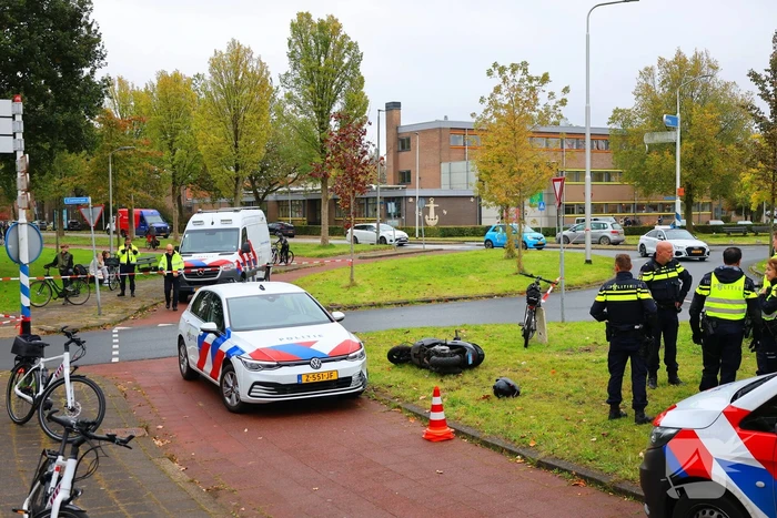 Scooterrijder gewond na achtervolging