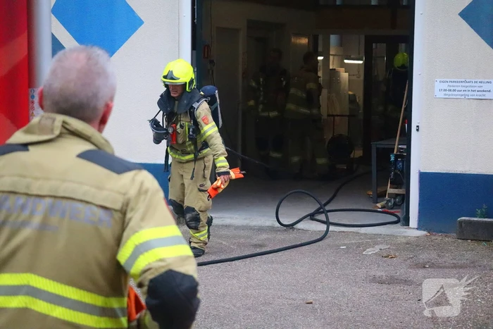 Brand in werkplaats snel onder controle