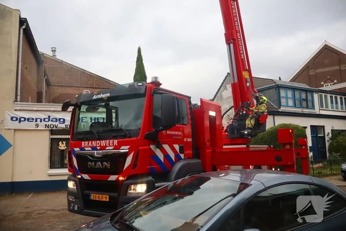 Brand in werkplaats snel onder controle