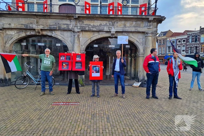 Pro-palestina demonstratie in binnenstad