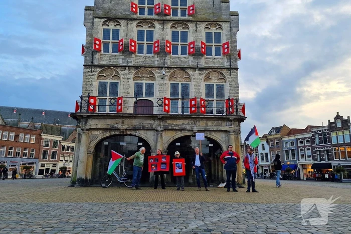 Pro-palestina demonstratie in binnenstad
