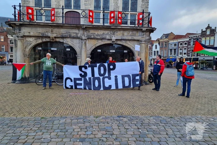 Pro-palestina demonstratie in binnenstad
