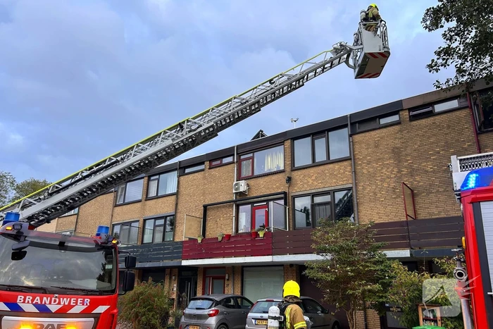 Brand in keuken door pan met olie