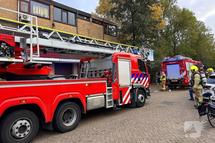 Brand in keuken door pan met olie