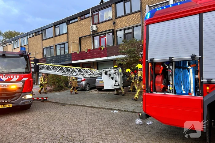 Brand in keuken door pan met olie
