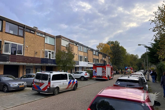 Brand in keuken door pan met olie