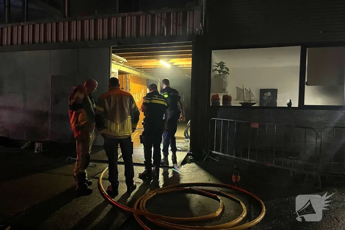 Plaats delict na mogelijk explosie