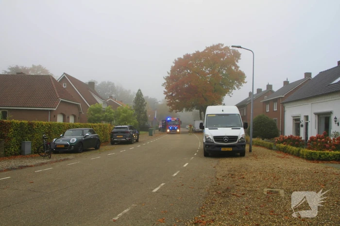 Gasleiding geraakt tijdens graafwerkzaamheden