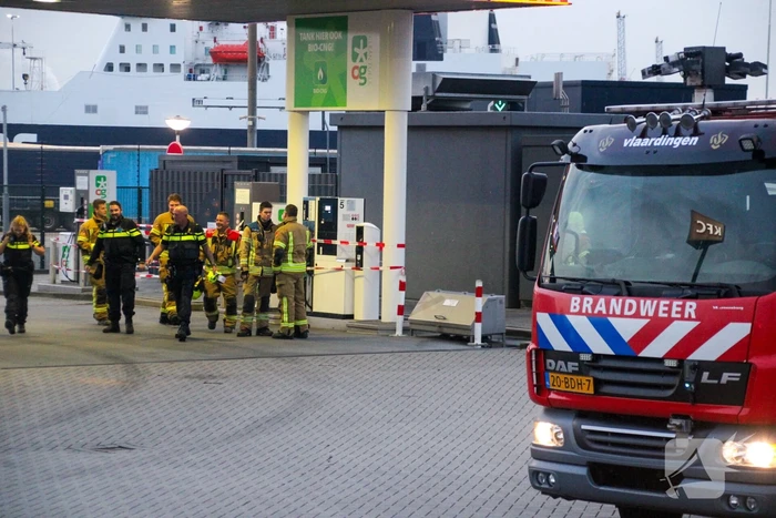 Tankstation afgezet vanwege gaslek bij pomp