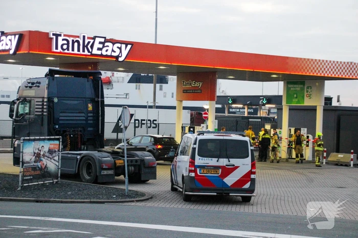 Tankstation afgezet vanwege gaslek bij pomp