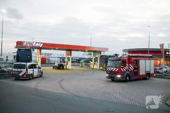Tankstation afgezet vanwege gaslek bij pomp