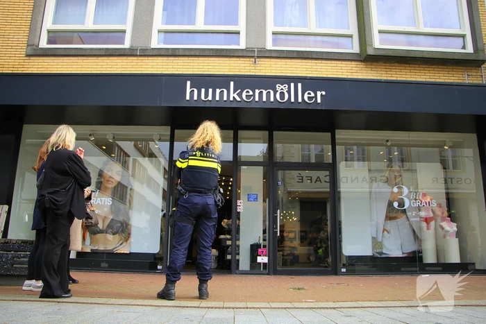 Lingeriewinkel ontruimd wegens gaslucht