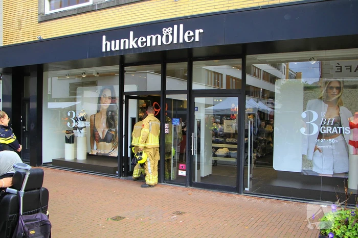 Lingeriewinkel ontruimd wegens gaslucht