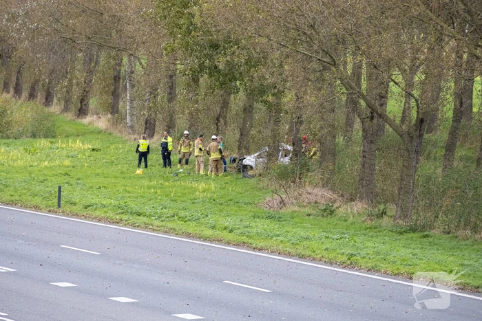 Traumahelikopter landt op snelweg bij ongeval