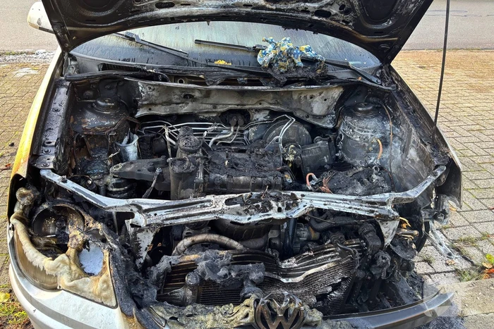 Personenwagen total-loss door brand