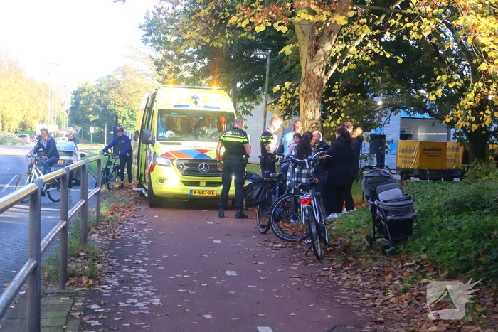 Voetganger gewond bij botsing met fietser