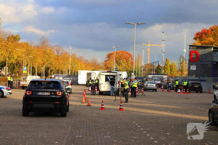 Grote verkeerscontrole in stad