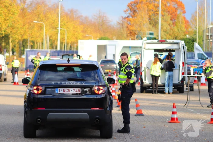 Grote verkeerscontrole in stad